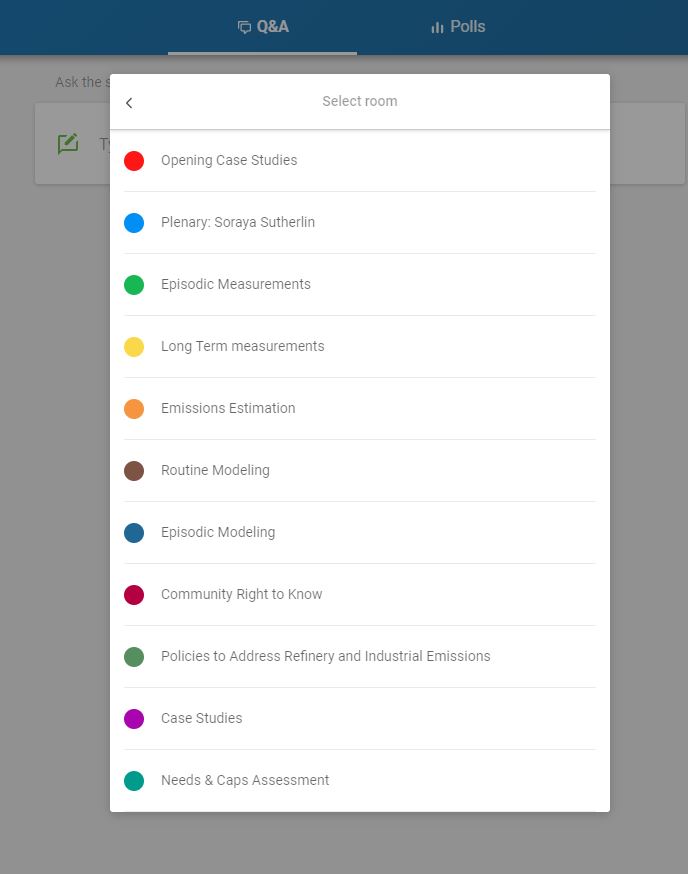 Sli.do Room Choices